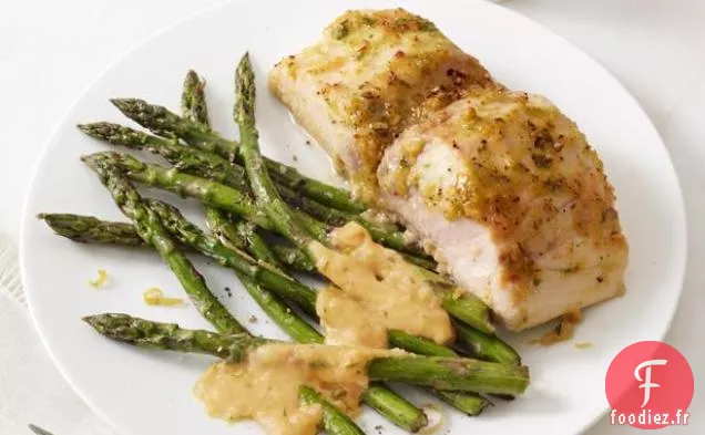 Mahi Mahi Aux Asperges et Sauce aux Amandes