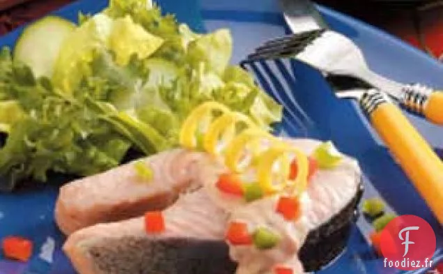 Saumon Poché Mariné