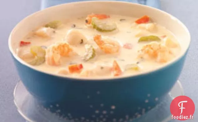 Soupe Crémeuse aux Fruits de Mer Relooking