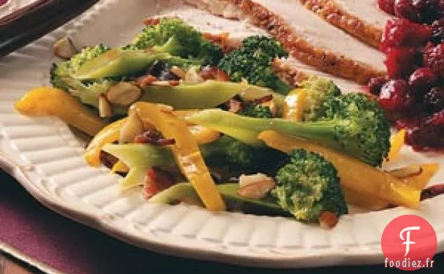 Mélange Bacon-Brocoli Aux Amandes