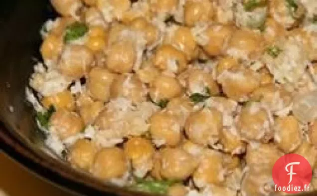 Salade de Pois Chiches et Noix de Coco