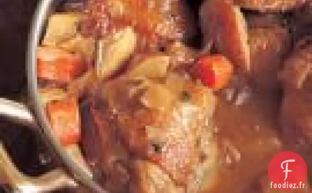 Cuisses De Poulet Braisées Aux Légumes-Racines