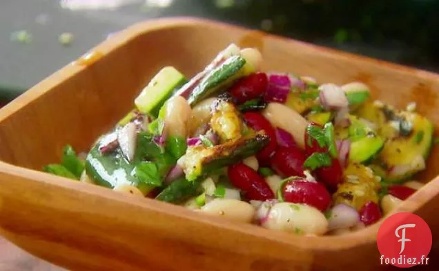 Salade de Courgettes Grillées et Haricots