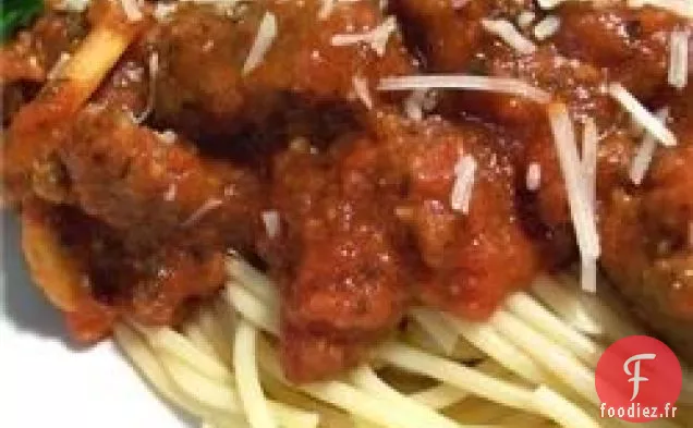 Spaghetti à la Sauce Tomate et Saucisse