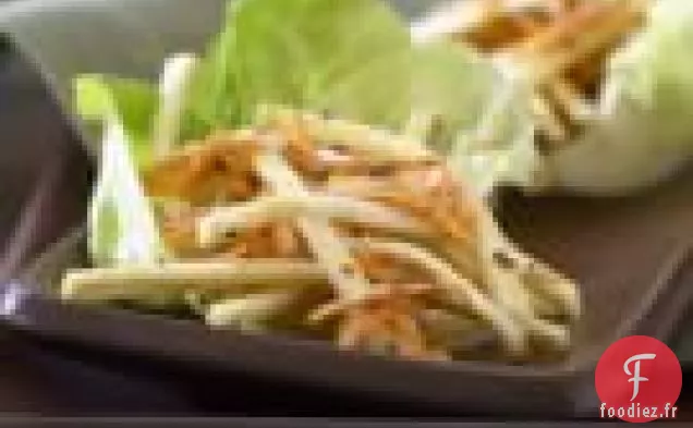 Salade De Céleri-Rave Et Carotte Avec Vinaigrette Crémeuse