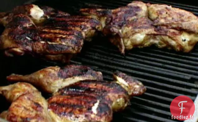 Poulet Grillé En Brique au Romarin