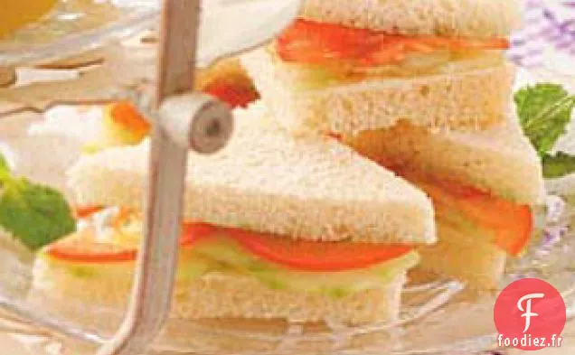Sandwichs à la Menthe Et au Concombre