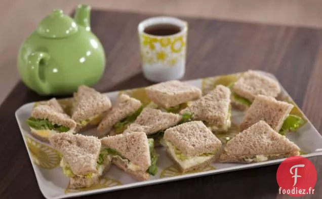 Salade d'Œufs au Curry sur Pain de Blé Entier