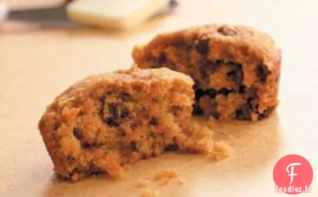 Muffins aux Carottes de Blé Entier