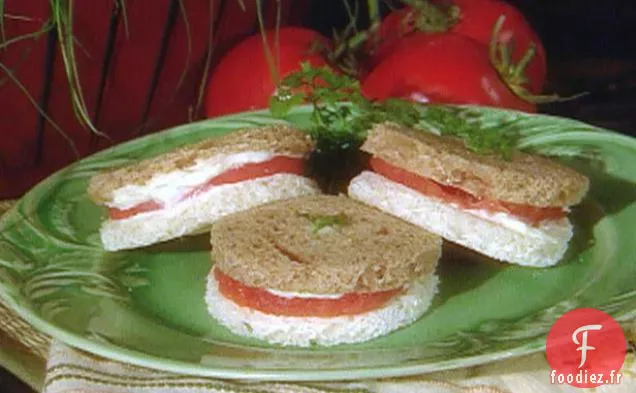 Sandwich aux tomates au Persil ou au Basilic