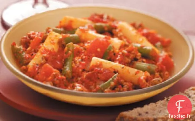Pâtes au Poivron Rouge Costaud