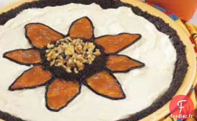 Tarte à La Crème Glacée au Tournesol