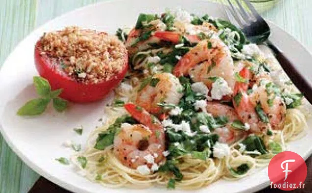 Poêlée de Crevettes Méditerranéennes pour Deux