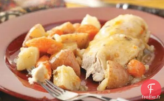 Dîner de Poulet à La Mijoteuse