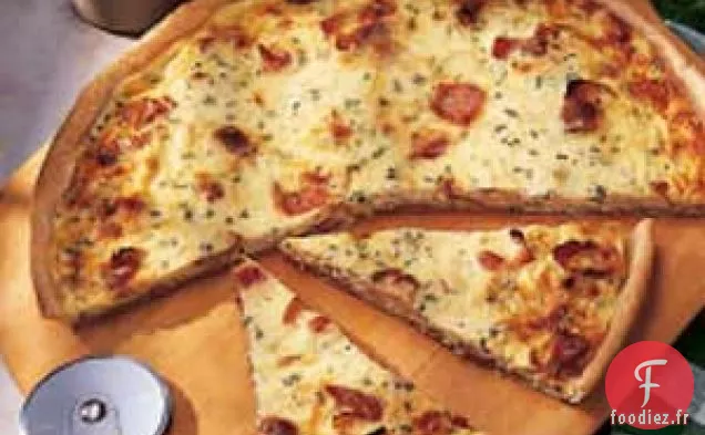 Pizza Déjeuner au Bacon et au Fromage