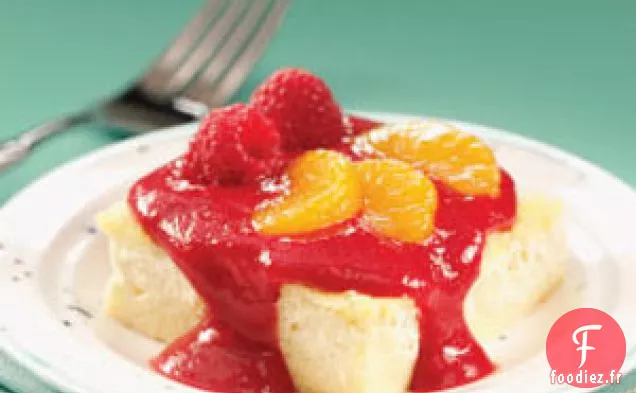 Blintz au Fromage aux Framboises