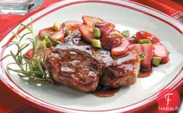 Côtelettes de Porc aux Fraises