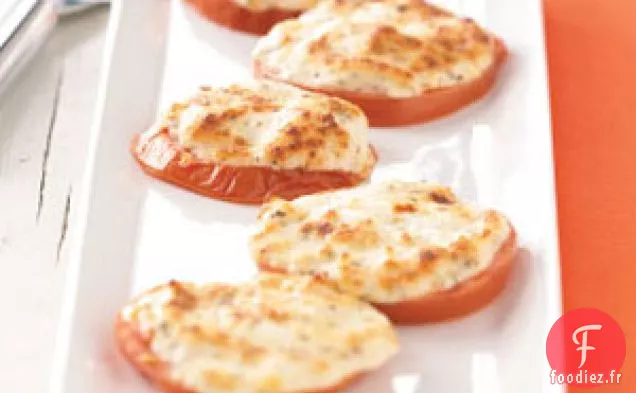 Tranches De Tomates Grillées Aux Quatre Fromages