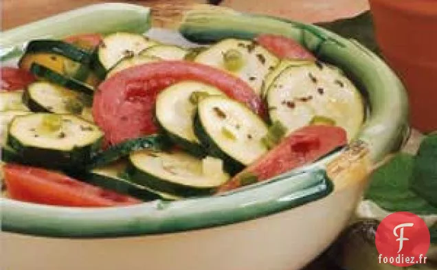 Mélange de Courgettes et de Tomates