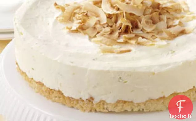 Gâteau au Fromage à la Noix de Coco et au Citron Vert