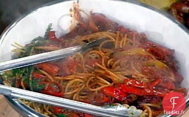 Spaghetti aux Poivrons doux - - - Spaghetti avec Sugo di Peperoni