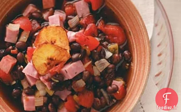 Soupe au Jambon et aux Haricots Noirs