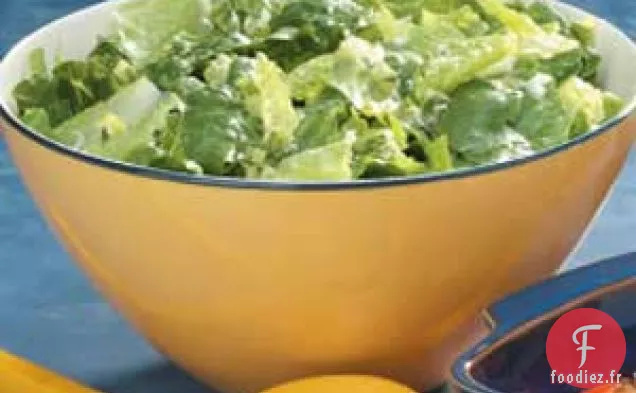 Vinaigrette au citron sur les Légumes verts