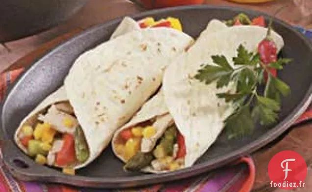 Fajitas au Poulet aux Asperges
