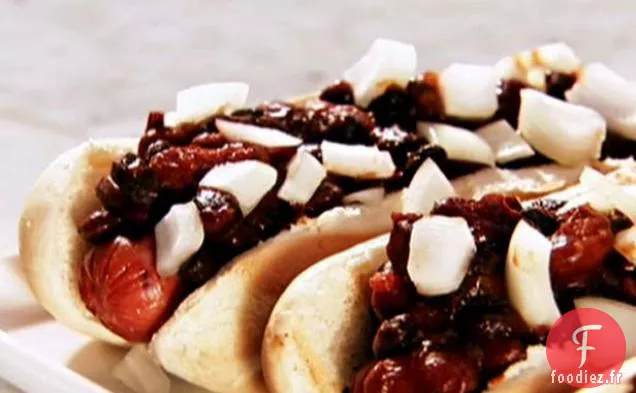 Chiens Chili aux Haricots Barbecue