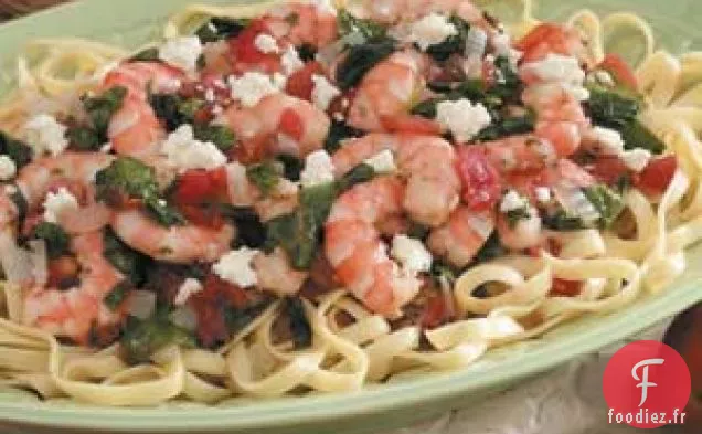 Fettuccine Épicée aux Crevettes