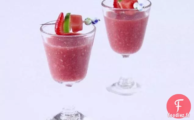 Pastèque, Fraise et Tequila Agua Fresca