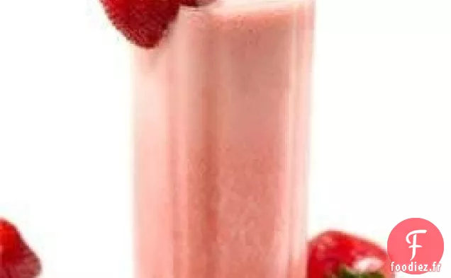 Smoothie Sunrise Fraise Banane Fraîche Avec Édulcorant Naturel Truvia®