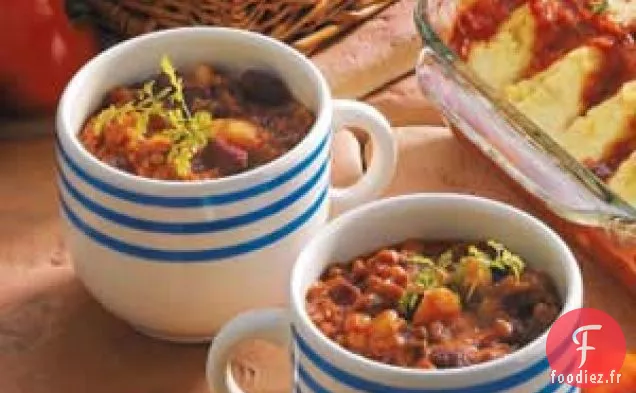 Chili Taco aux Quatre Haricots