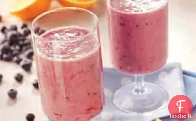 Smoothies aux Bleuets et à l'Orange