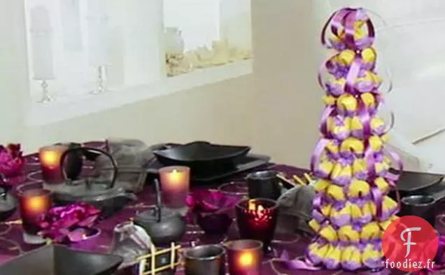 Pièce maîtresse du paysage de table: Fortune Bush