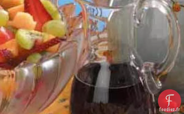Vinaigrette Aux Fruits Au Vin Rouge Réfrigérée