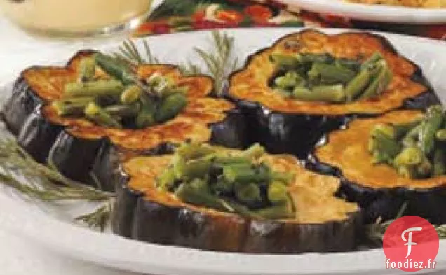 Rondelles de Courge aux Haricots Verts