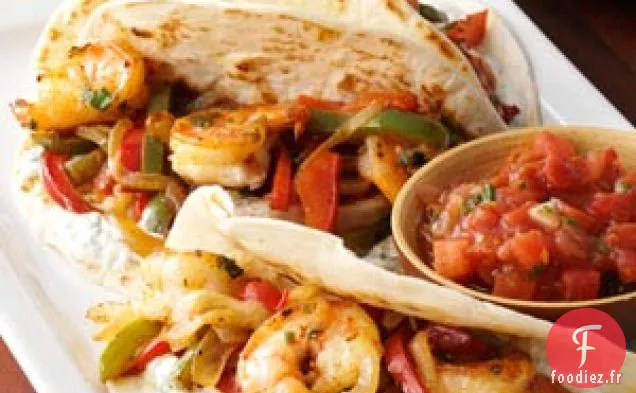 Fajitas aux Crevettes