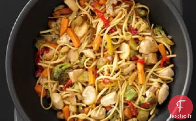 Poulet Grésillant Lo Mein