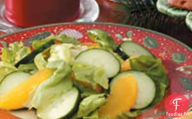 Salade de Laitue Orange-Concombre
