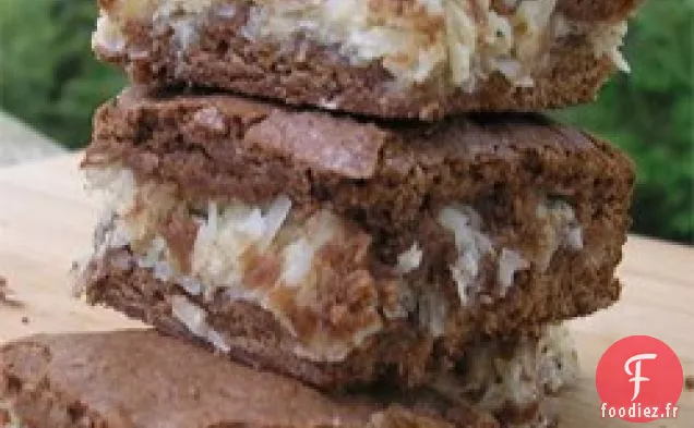 Brownies Macarons à la Noix de Coco