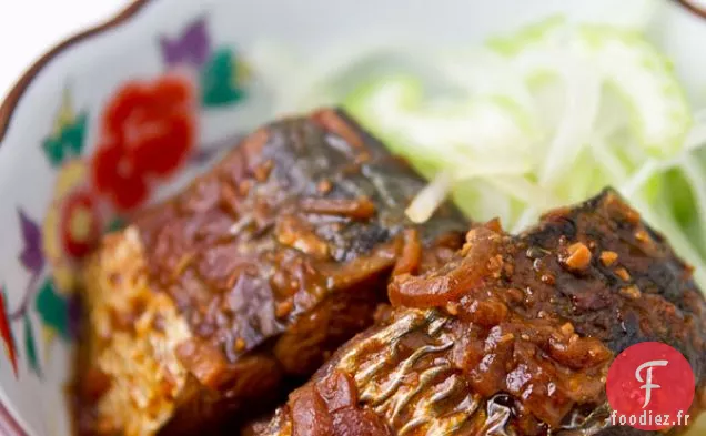 Maquereau Braisé Au Miso Avec Salade De Moutarde Épicée