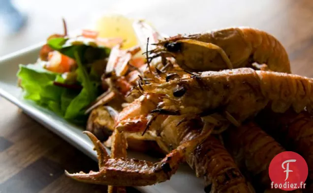 Crevettes De La Baie De Dublin Au Piment, À L'Ail Et Au Citron Vert