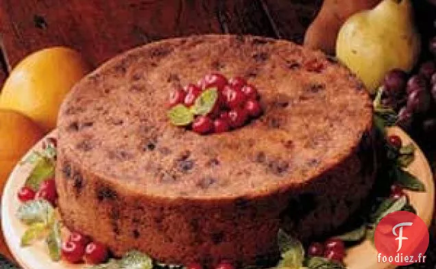 Gâteau Festif aux Canneberges