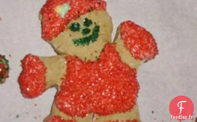 Biscuits Découpés au Sucre Brun et Glaçage