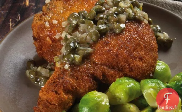 Recette de Côtelettes de Porc saumurées à la sauge et à l'ail