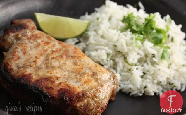 Côtelettes De Porc Marinées à l'Ail et au Citron Vert