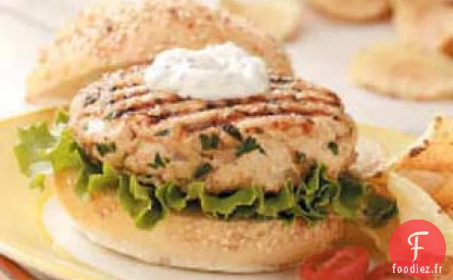 Burgers de Dinde à la Sauce aux Herbes