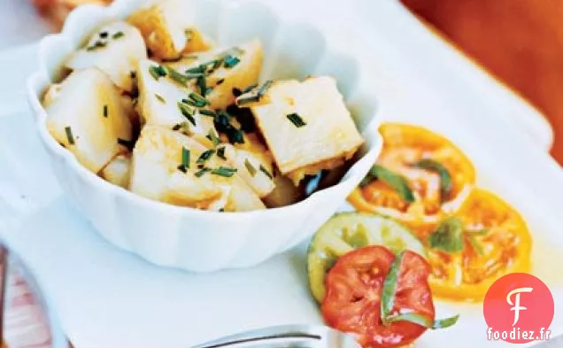 Salade de Pommes de Terre Écrasée à l'ail