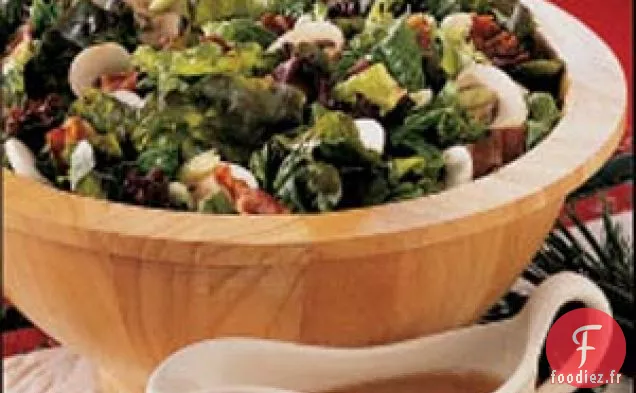 Salade de Laitue avec Vinaigrette Chaude